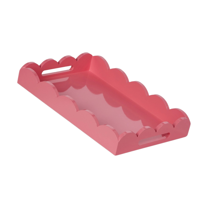 Bubblegum Pink Scalloped Tray