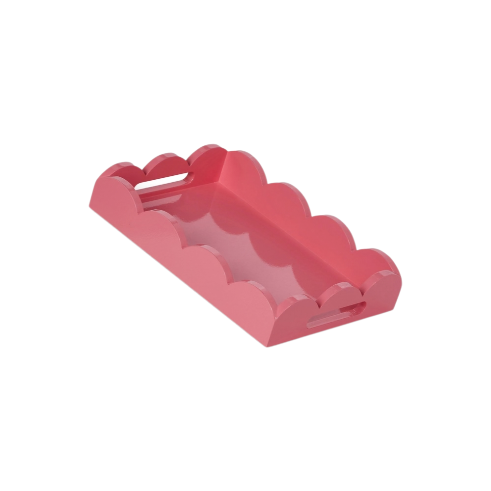 Bubblegum Pink Scalloped Tray