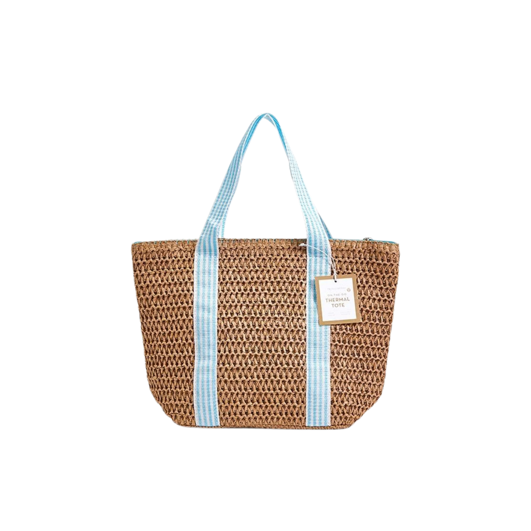 Woven Thermal Lunch Tote