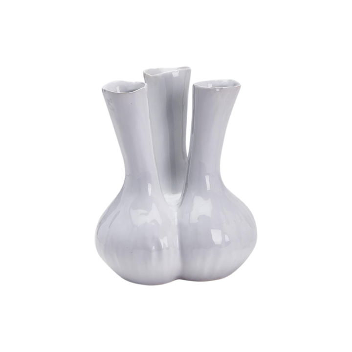 White 3 Stem Vase