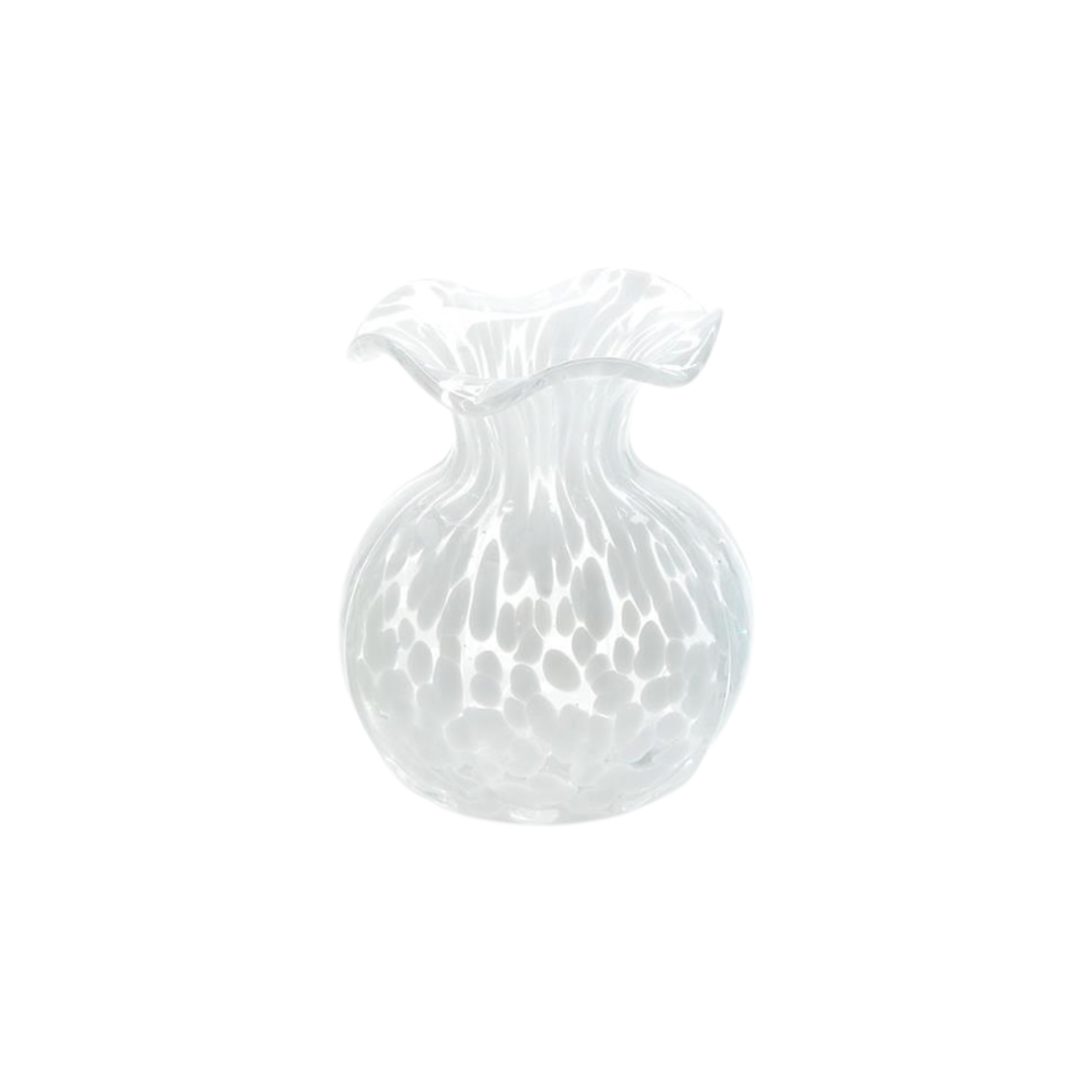 Ruffled Edge Spotted Vase