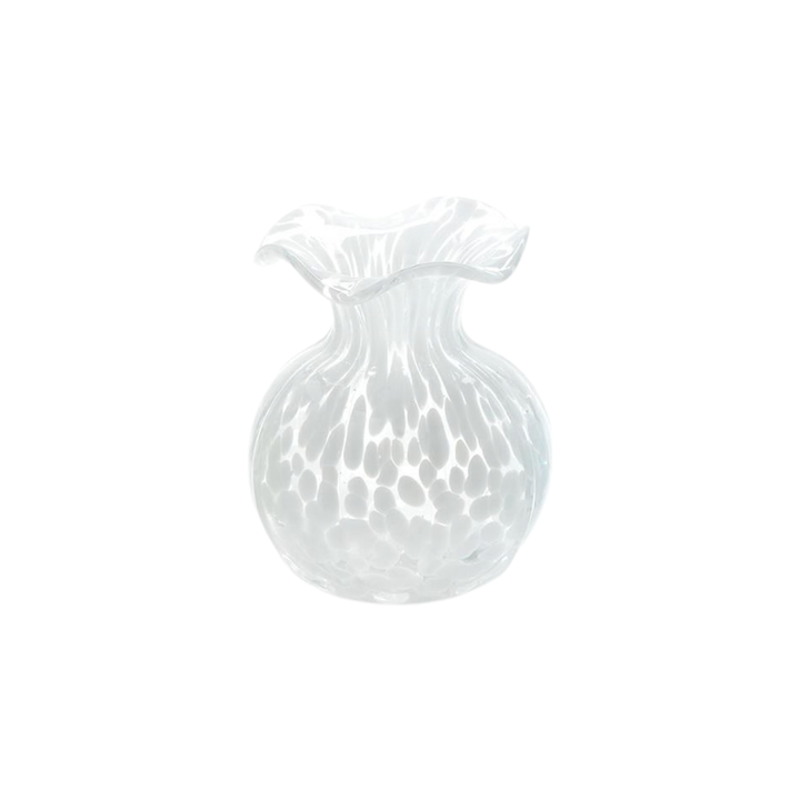 Ruffled Edge Spotted Vase
