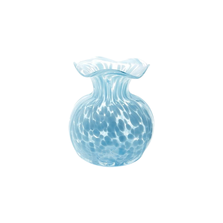 Ruffled Edge Spotted Vase