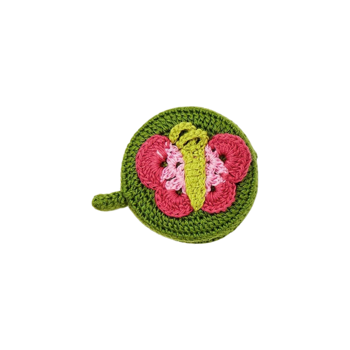 Fluttering Butterfly Hand-Crocheted Measuring Tape