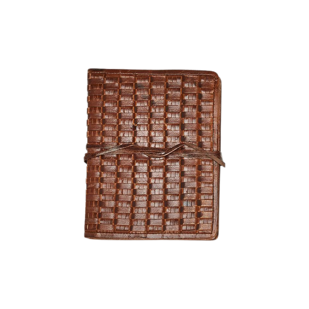 Chestnut Woven Leather Journal