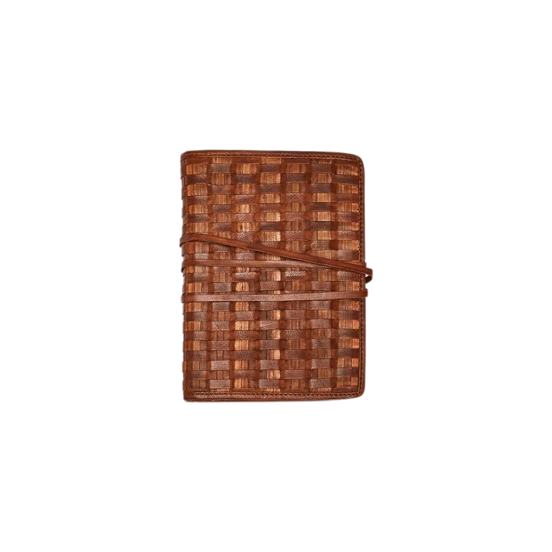 Chestnut Woven Leather Journal