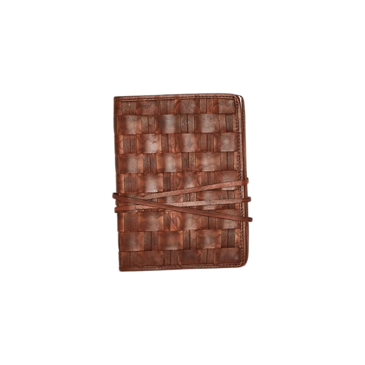 Chestnut Woven Leather Journal