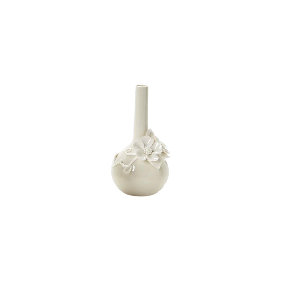 Mini Vases with 3-D Sculpted Flowers