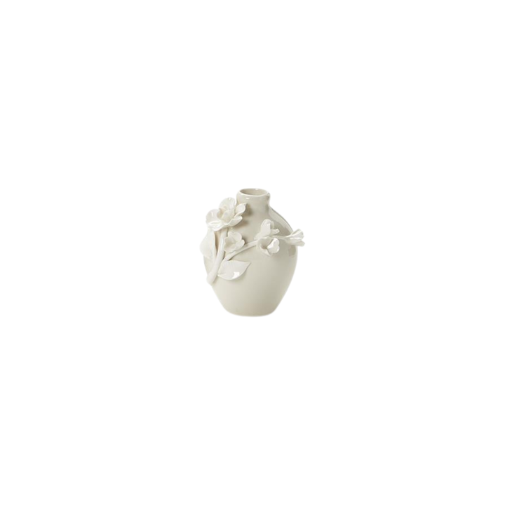 Mini Vases with 3-D Sculpted Flowers
