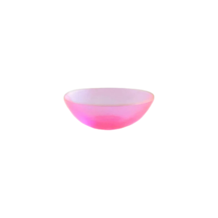 Glitterville Rainbow Glass Dessert Bowl