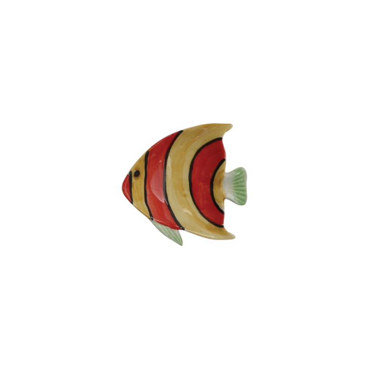 Hand-painted Stoneware Fish Dish