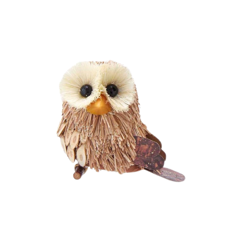 Kurt Adler Sisal Owl Ornament