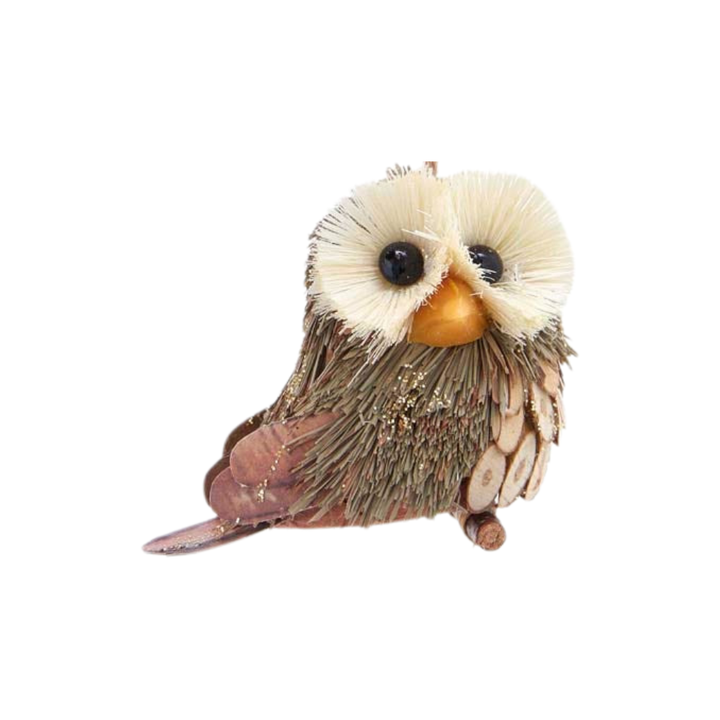 Kurt Adler Sisal Owl Ornament