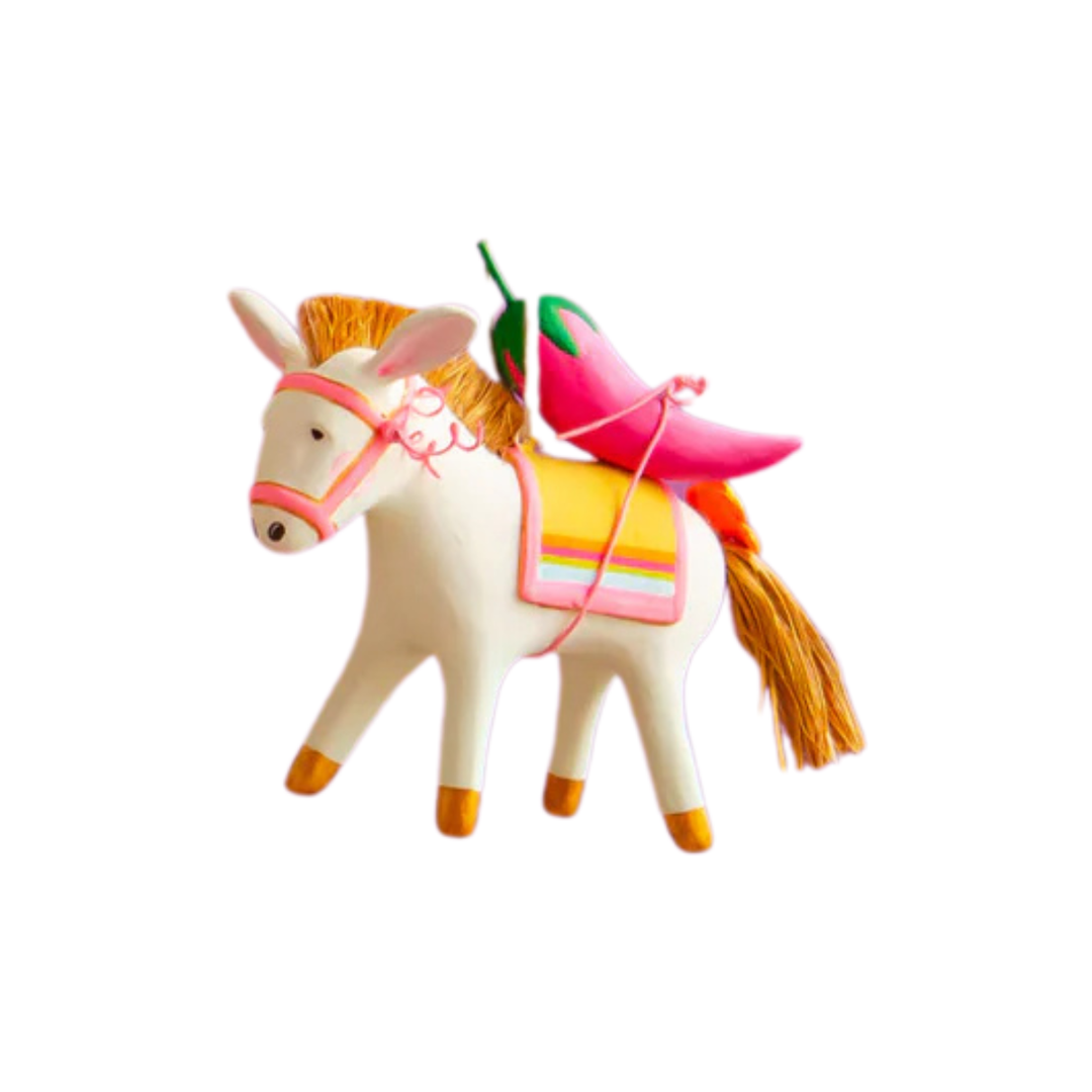 Glitterville Burro Ornament