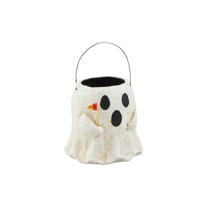 Paper Mache Halloween Treat Bucket
