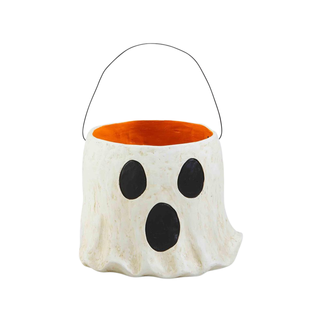 Paper Mache Halloween Treat Bucket