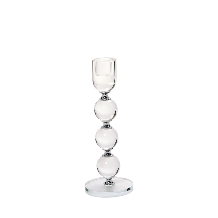 Bobbin Crystal Taper Candlestick Candleholder