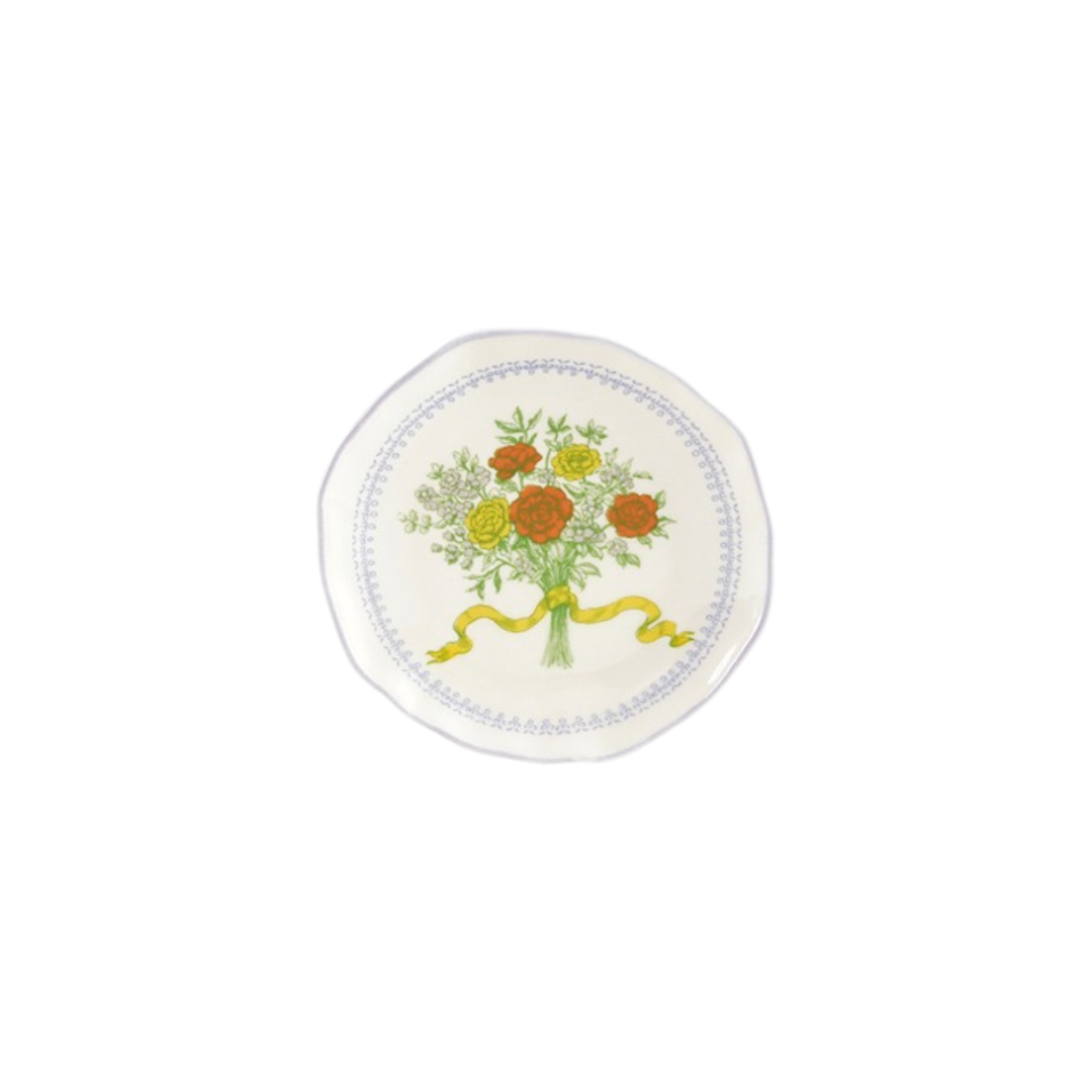 Hazel Mazel Stoneware Scalloped Plate