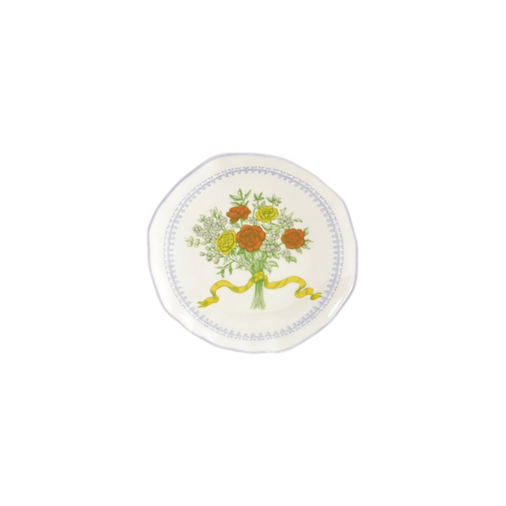 Hazel Mazel Stoneware Scalloped Plate