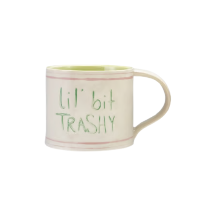 Hazel Mazel Hand-Painted Stoneware Mug