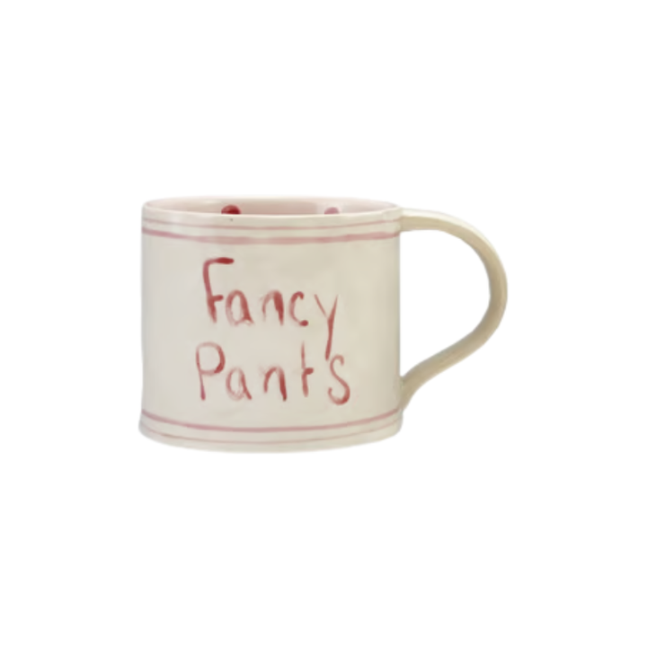 Hazel Mazel Hand-Painted Stoneware Mug