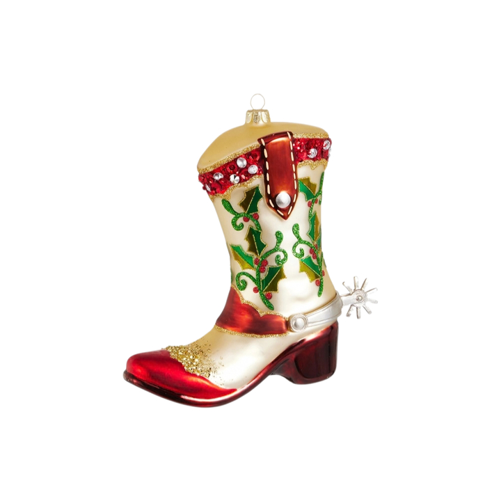 6.75" Cowgirl Boot Ornament