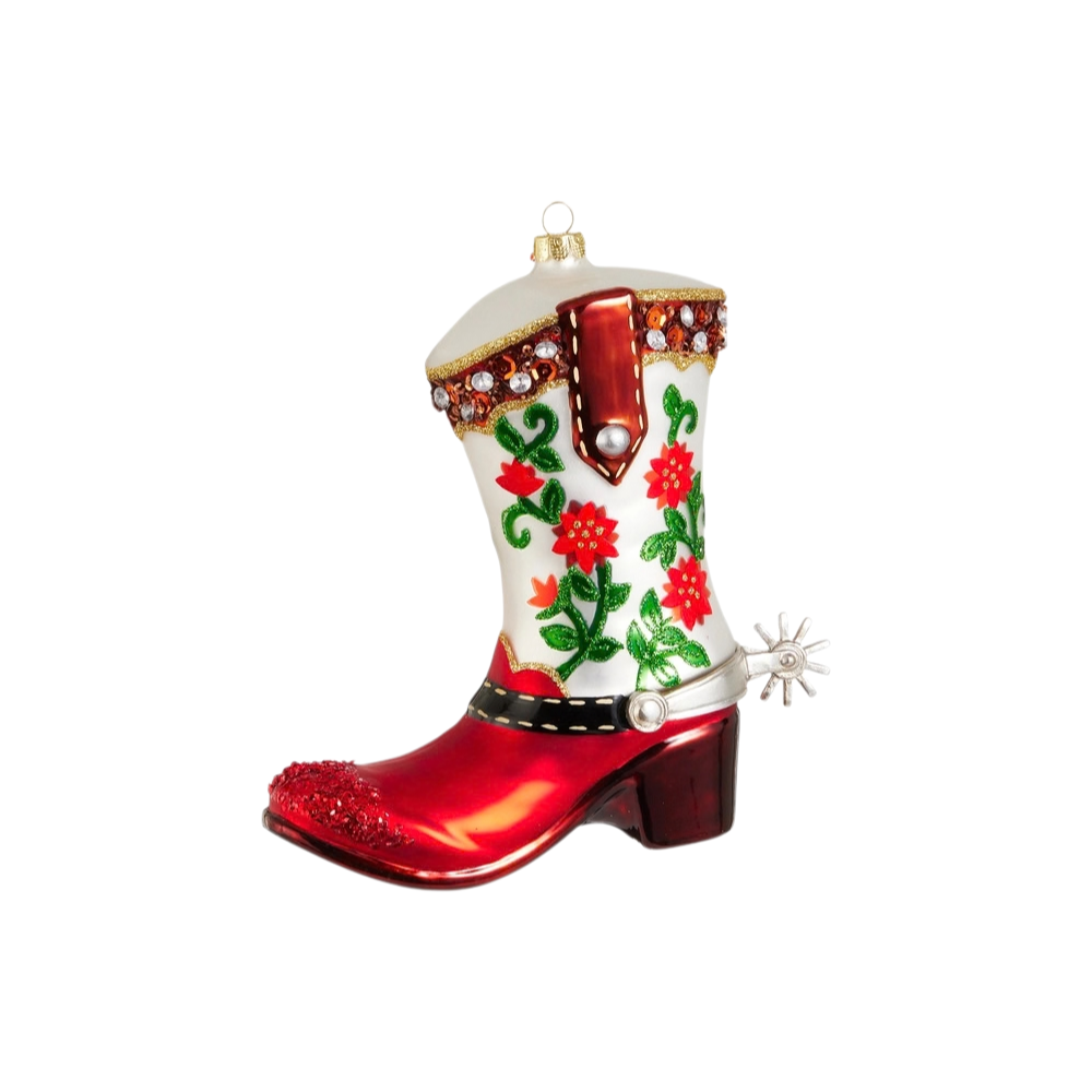 6.75" Cowgirl Boot Ornament