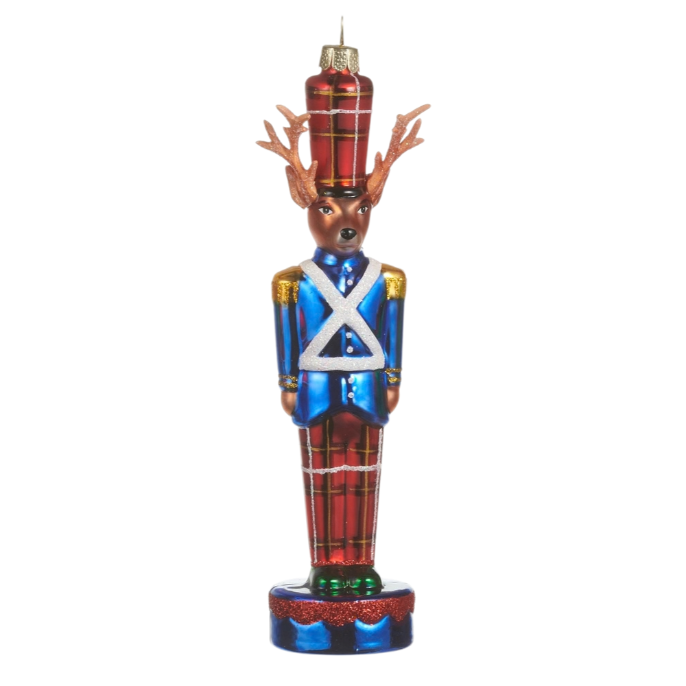 6.5" Deer Nutcracker Ornament