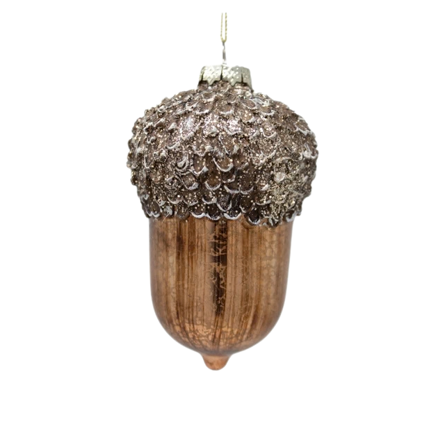Kurt Adler Glass Antique Acorn Ornament