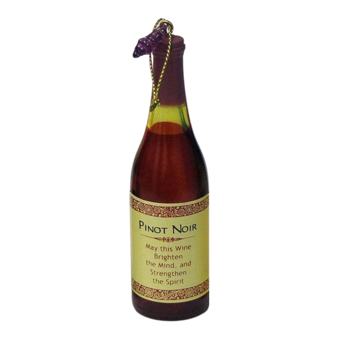 Kurt Adler Acrylic Wine Bottle Ornament