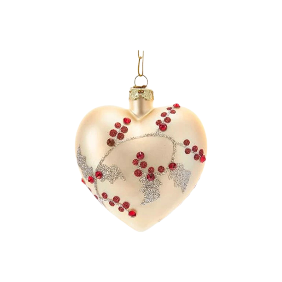 Kurt Adler Noble Gems™ Glass Heart Ornament