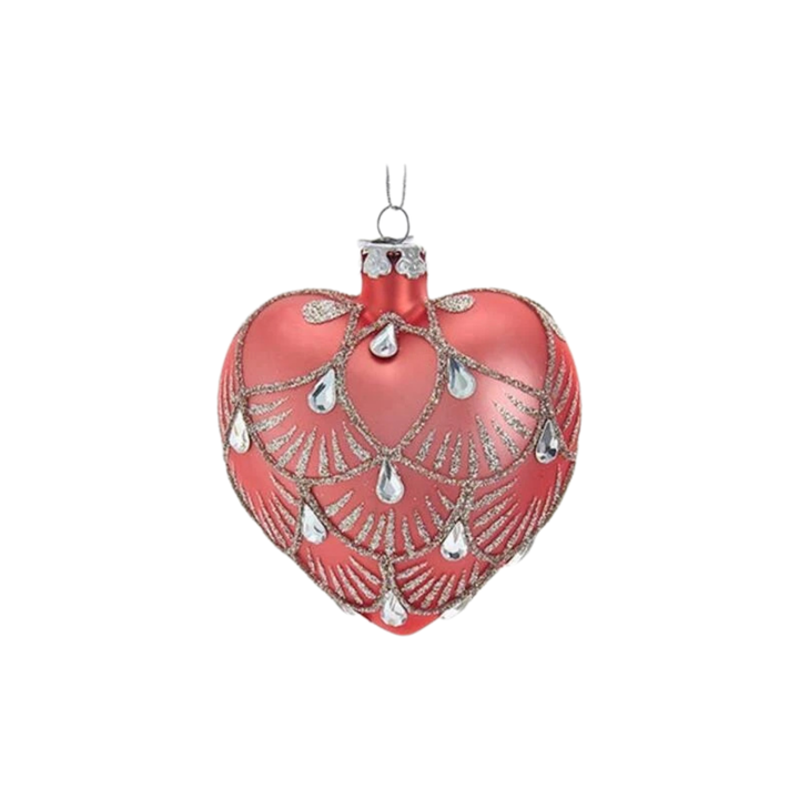 Kurt Adler Noble Gems™ Glass Heart Ornament