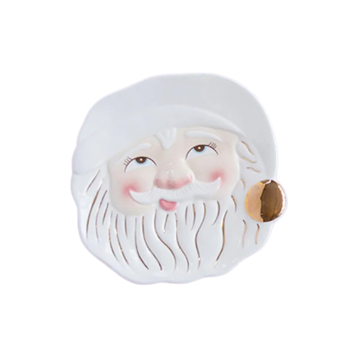 Glitterville Papa Noel Cookie Plate