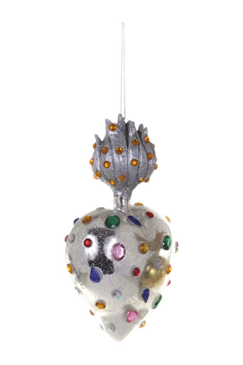 Cody Foster Jeweled Heart Ornament