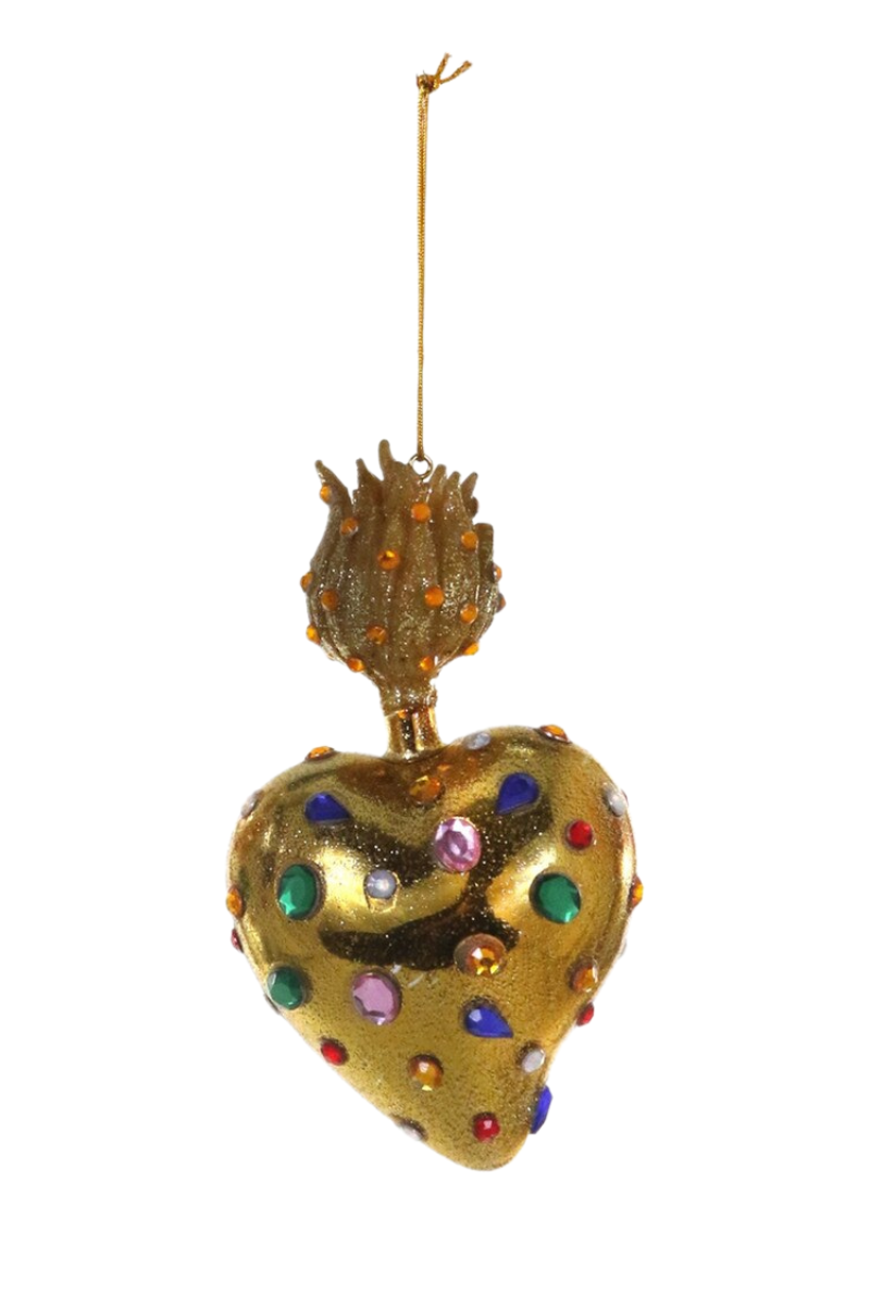 Cody Foster Jeweled Heart Ornament