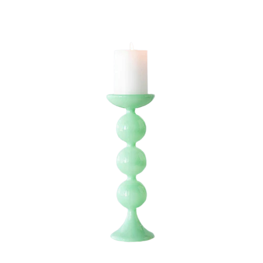 Glitterville Sugar Plum Pillar Candle Holder