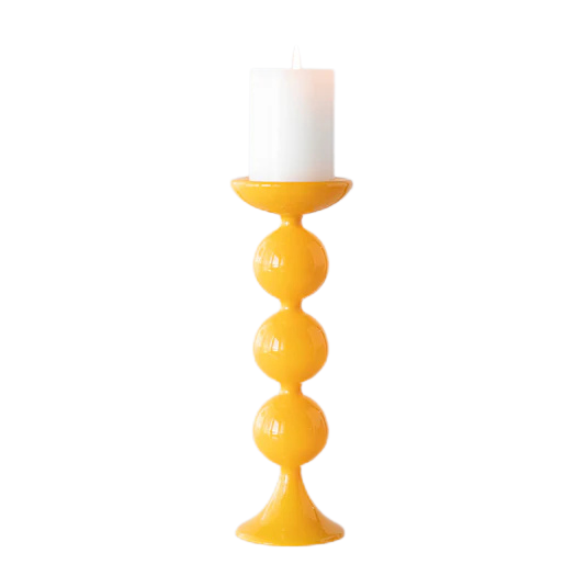 Glitterville Sugar Plum Pillar Candle Holder