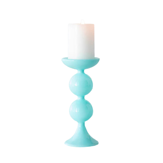 Glitterville Sugar Plum Pillar Candle Holder