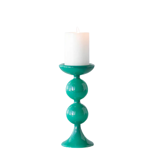 Glitterville Sugar Plum Pillar Candle Holder
