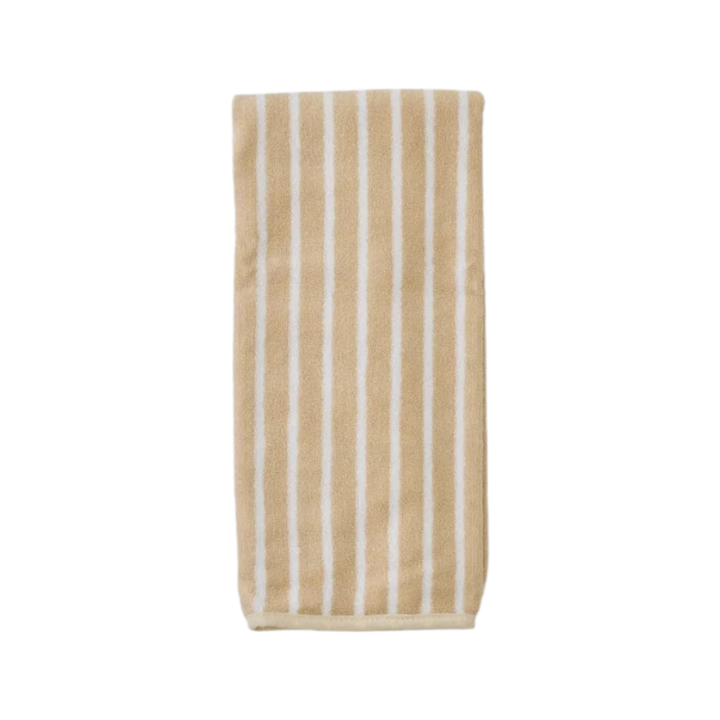 Weezie Parker Sand Striped Hand Towel