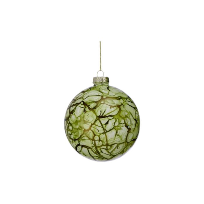 Glass Marbled Ornament