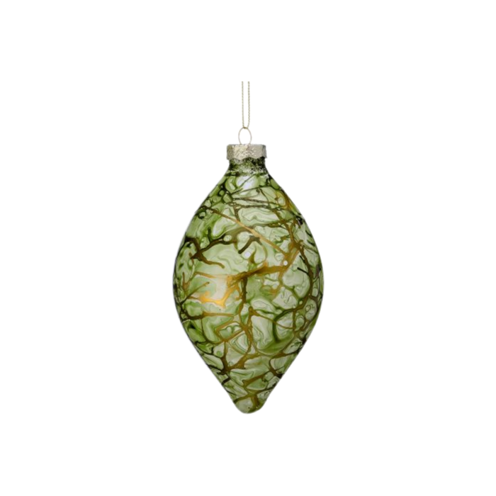 Glass Marbled Ornament