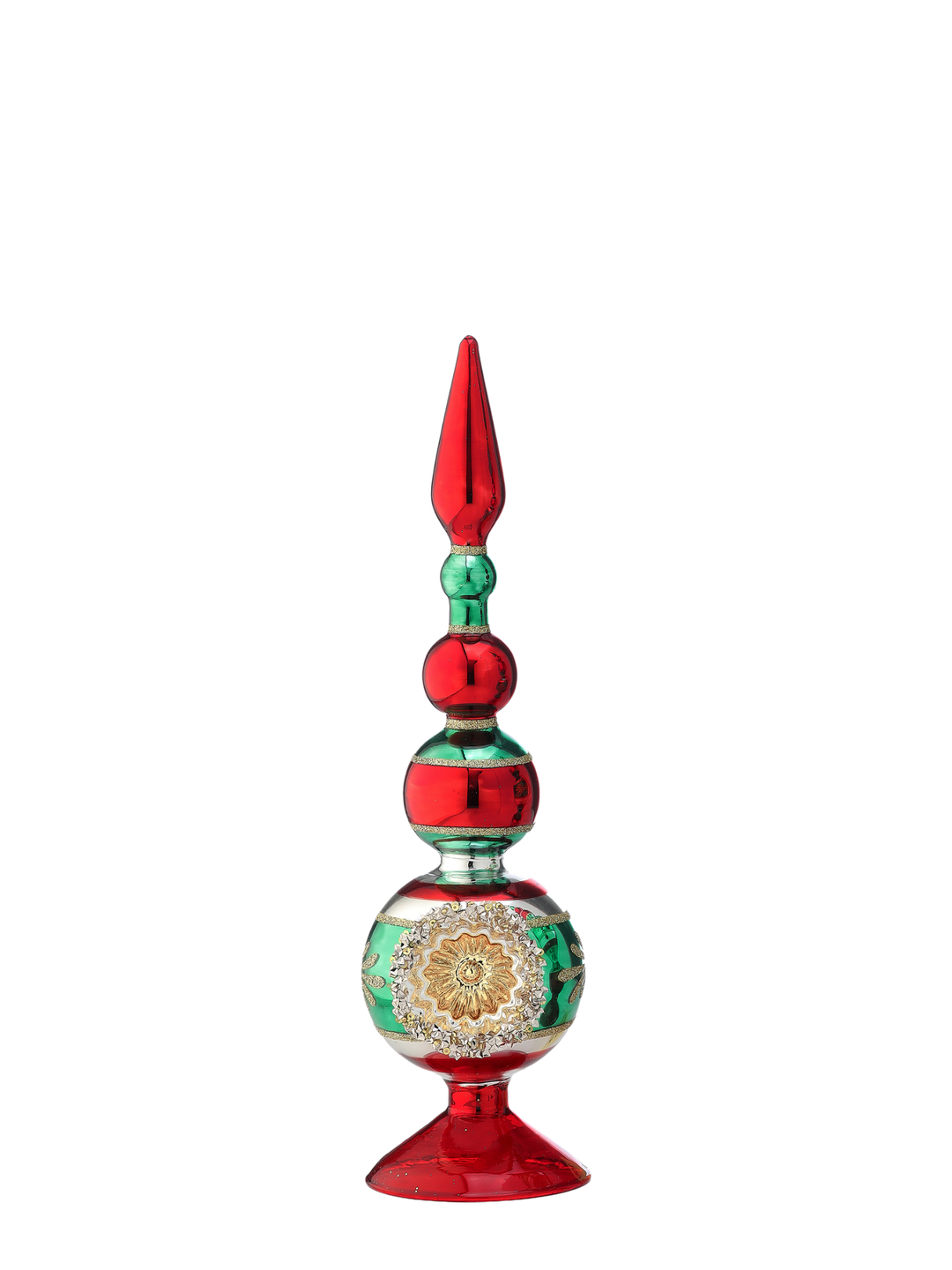Glass Finial Table Decor