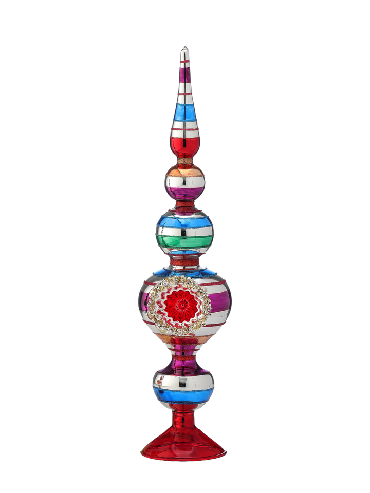 Glass Finial Table Decor