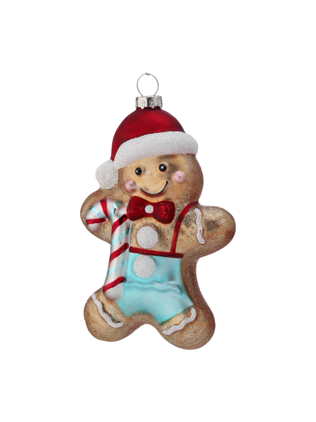 5" Glass Gingerbread Ornament