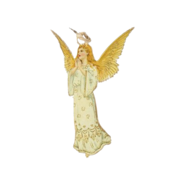 4" Metal Renaissance Angel Ornament