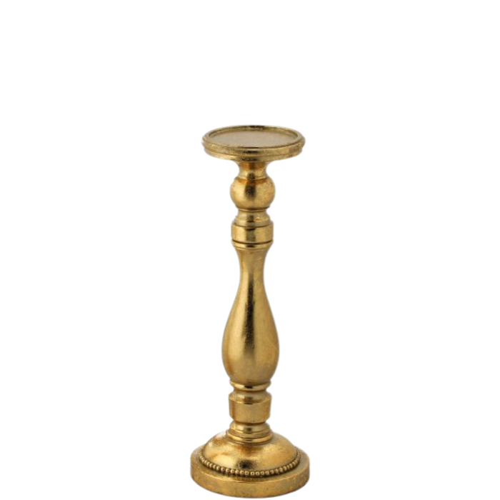 Champagne Gold Resin Candle Holder