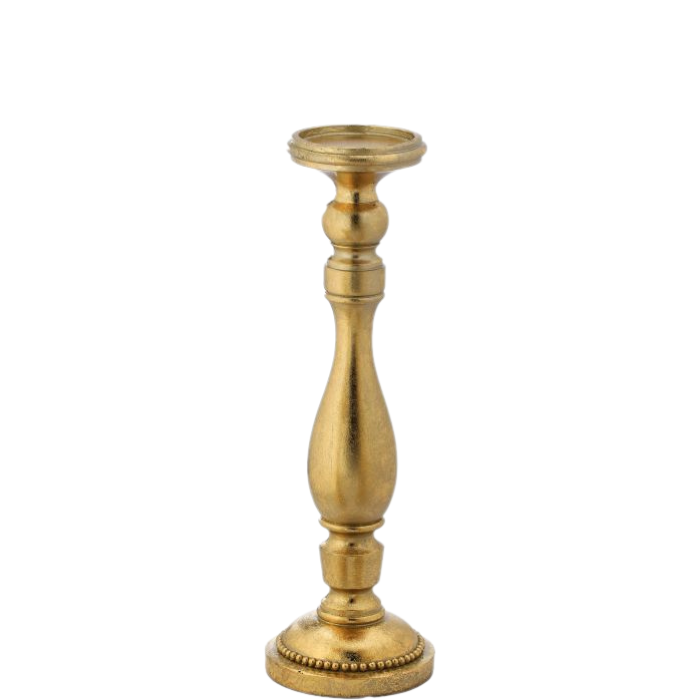 Champagne Gold Resin Candle Holder