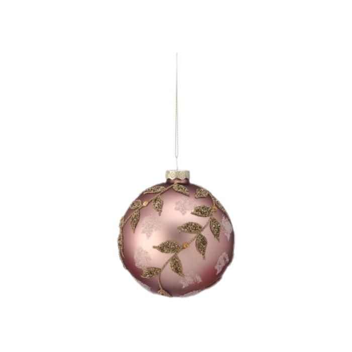 4" Glass Beaded Ball Ornament