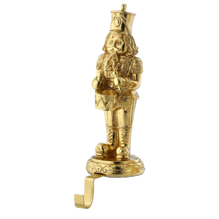 Resin Nutcracker Stocking Holder